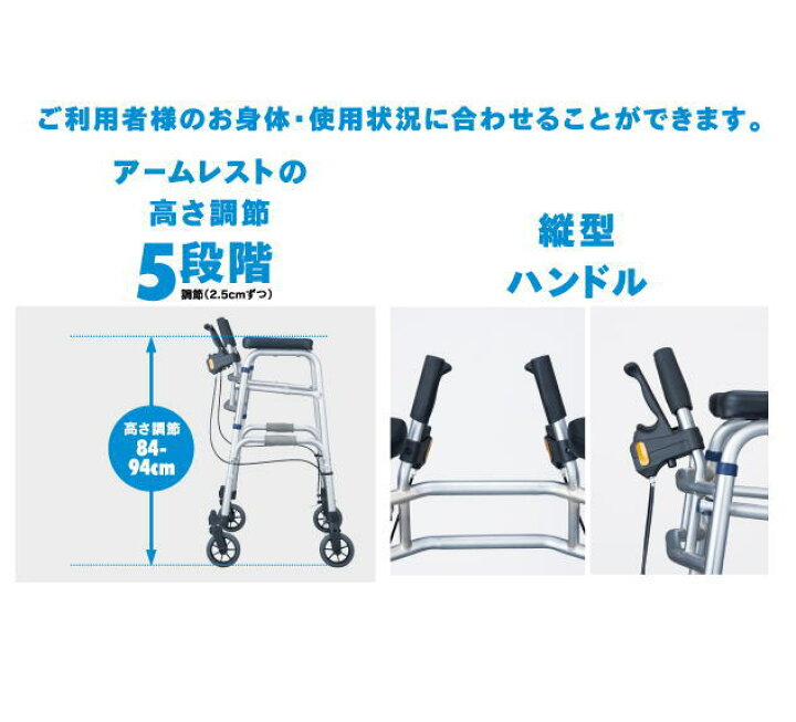 楽天市場】屋内用歩行車 セーフティーアーム UXタイプウォーカー SAUX 