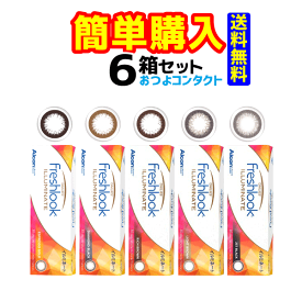 【日本アルコン】　フレッシュルックイルミネート　6箱セット　1箱30枚入　1日使い捨てサークルコンタクトレンズ・高度管理医療機器　日本全国送料無料・簡単購入