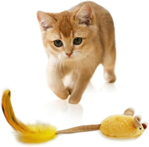 ストレス解消 猫おもちゃ おもちゃ かわいい 電動ネズミ 電動 猫 ネズミ 猫じゃらし 自動 羽 猫用玩具 運動不足解消