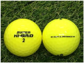 ダンロップ DUNLOP SUPER HI-BRID SOFT＆DISTANCE イエロー B級 ロストボール ゴルフボール 【中古】 1球バラ売り