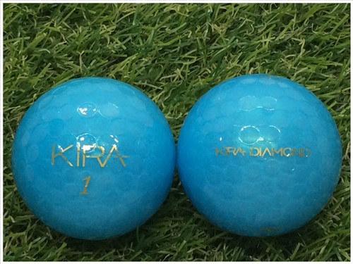キャスコ 返品不可 KIRA DIAMOND 2020年モデル ブルー 中古 配送員設置送料無料 ロストボール A級マーカー KASCO ゴルフボール 1球バラ売り