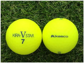 キャスコ KASCO KIRA STAR V 2017年モデル マットカラーイエロー S級 ロストボール ゴルフボール 【中古】 1球バラ売り