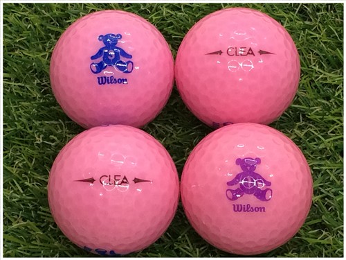 ウイルソン 大幅値下げランキング Wilson BEAR CLEA 2013年モデル スイートピンク ゴルフボール まとめ買い特価 1球バラ売り 中古 Ｓ級 ロストボール