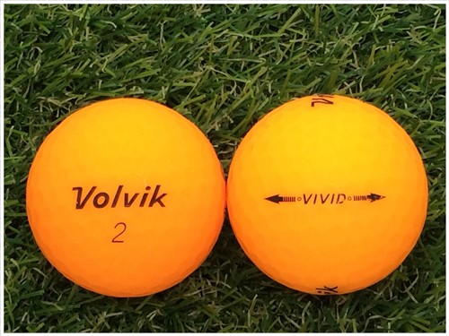 ☆最安値に挑戦 ボルビック Volvik VIVID マットカラー 年代混合 オレンジ ロストボール ゴルフボール 中古 購買 Ａ級 1球バラ売り