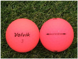 ボルビック Volvik VIVID マットカラー 年代混合 ピンク S級 ロストボール ゴルフボール 【中古】 1球バラ売り