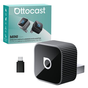 �I�b�g�L���X�g�y�����zOttocast Mini Slim&Pot �I�b�g�L���X�g�~�j carplay ���C�����X�� ottocast cube �V�^�~�j �J�[�v���C�������ڑ�adapter�yUSB&Typ-C�J�[�A�_�v�^�[�z���y �i�r ���b�Z�[�W�󑗐M�Ή� 