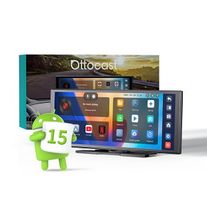 �I�b�g�L���X�g�y�����X�z Ottocast ScreenAI Gemini AI�����R���g���[�� �S����Ή� Android 15 ���ʃ^�b�`�p�l�� YouTube��Netflix������ �A�v�������R�ɃC���X�g�[�� ���C�����XCarplay/AndroidAuto Bluetooth