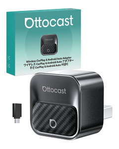 �I�b�g�L���X�g�y�����X�z Ottocast �~�j MINI Core �V�^ �I�b�g�L���X�g�~�j �����^ CarPlay��AndroidAuto���C�����X�A�_�v�^�[ �A���h���C�h�I�[�g���J�[�v���C�������ڑ� �����ڑ� USB-Type A&C�Ή� �i