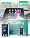 【公式店】オットキャストミニ Ottocast MINI CarPlay Android Auto ワイヤレスUSBカーアダプター 2025新型 アンドロ…
