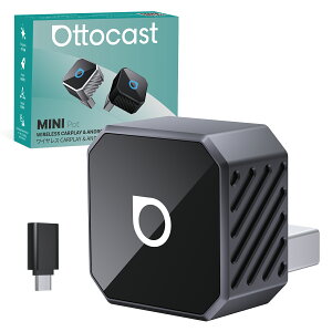 �y�����X�z�I�b�g�L���X�g MINI Pot �~�j�|�b�g Ottocast �V�^�~�j CarPlay Android Auto ���C�����XUSB�J�[�A�_�v�^�[ �J�[�v���C�������ڑ�adapter �����L��CarPlay/Android Auto���ڎԓK�� �i�r ���y ���b�Z