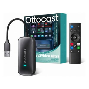 �y�����X�z�I�b�g�L���X�g Ottocast Play2Video Ultra Ai box �J�[�i�r��YouTube NetFlix Prime Video Spotify �ς�� CarPlay/Android Auto���C�����X�ڑ��y�Z�K�擾�ςݕi�z�y���{��戵�������z
