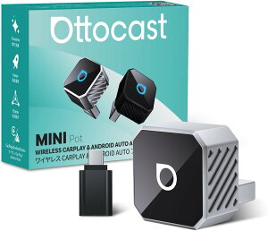 IbgLXg MINI Pot ~j|bg Ottocast V^~jCarPlay Android Auto CXUSBJ[A_v^[ 2025ŐVAhChI[gJ[vCڑadapter LCarPlay/Android AutoڎԓK 