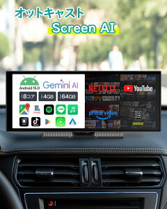 _N[|19OFF^yXzIbgLXg Ottocast ScreenAI Gemini SΉ AIRg[ Android 15 ʃ^b`pl CarPlay񓋍ڎԂΉ YouTubeNetflix CXCarplay/Andr