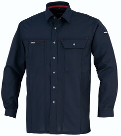 OK:70034 kansai uniform長袖シャツ 作業服 作業着 長袖シャツ ユニフォーム ストレッチ セットアップ ワークウェア