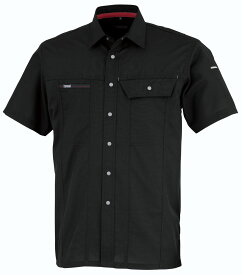 OK:70023 kansai uniform半袖シャツ作業服 作業着 ユニフォーム ストレッチ セットアップ ワークウェア