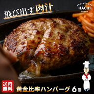 父の日ギフト ハチ ハンバーグ 130g 6個 プレゼント 黄金比率ハンバーグ ギフト せっかくグルメでも紹介 …