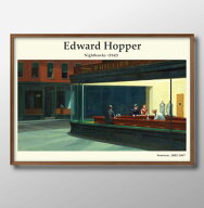 日本製 エドワード ホッパー ナイトホークス A3 サイズ ポスター アート おしゃれ 絵画 インテリア 北欧 …