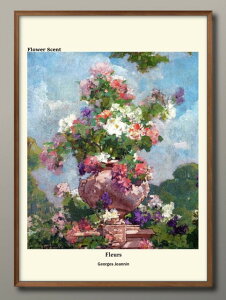 Ԃ̍V[Y IWii Fleurs Georges Jeannin A3 TCY |X^[ A[g  G CeA k CXg }bg  A[gpl z t[ fUC Ǌ| Mtg 
