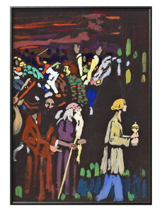 ワシリー カンディンスキー Study on 'Panic' A3 サイズ ポスター アート おしゃれ 絵画 インテリア 北欧 イラスト マット紙 艶消し アートパネル 額 フレーム デザイン 壁掛け ギフト 新築祝い デ