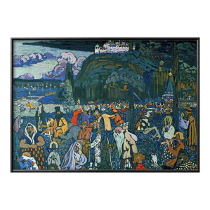 ワシリー カンディンスキー 色とりどりの人生 A3 サイズ ポスター アート おしゃれ 絵画 インテリア 北欧 イラスト マット紙 艶消し アートパネル 額 フレーム デザイン 壁掛け ギフト 新築祝