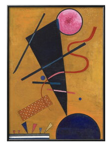 ワシリー カンディンスキー 接触 A3 サイズ ポスター アート おしゃれ 絵画 インテリア 北欧 イラスト マット紙 艶消し アートパネル 額 フレーム デザイン 壁掛け ギフト 新築祝い ディスプ