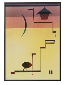 ワシリー カンディンスキー ECKIG A3 サイズ ポスター アート おしゃれ 絵画 インテリア 北欧 イラスト マット紙 艶消し アートパネル 額 フレーム デザイン 壁掛け ギフト 新築祝い ディスプレ