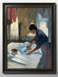 エドガー ドガ アイロンをかける女性 A3 サイズ ポスター アート おしゃれ 絵画 インテリア 北欧 イラスト マット紙 艶消し アートパネル 額 フレーム デザイン 壁掛け ギフト 新築祝い ディ