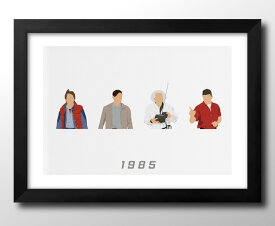 バック トゥ ザ フューチャー A3 サイズ ポスター アート おしゃれ 絵画 インテリア 北欧 イラスト マット紙 艶消し アートパネル 額 フレーム デザイン 壁掛け ギフト 新築祝い ディスプレイ 速達 送料無料