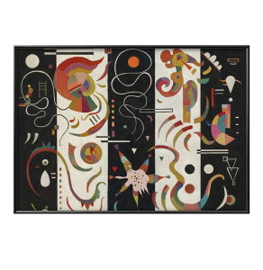 ワシリー カンディンスキー Striped A3 サイズ ポスター アート おしゃれ 絵画 インテリア 北欧 イラスト マット紙 艶消し アートパネル 額 フレーム デザイン 壁掛け ギフト 新築祝い ディスプ