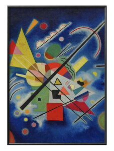 ワシリー カンディンスキー Blue Painting A3 サイズ ポスター アート おしゃれ 絵画 インテリア 北欧 イラスト マット紙 艶消し アートパネル 額 フレーム デザイン 壁掛け ギフト 新築祝い ディ