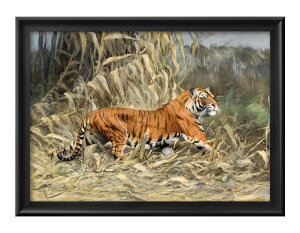 �t���[�h���q ���B���w���� �N�[�i�[�g Reclining Tiger A3 �T�C�Y �|�X�^�[ �A�[�g ������� �G�� �C���e���A �k�� �C���X�g �}�b�g�� ������ �A�[�g�p�l�� �z �t���[�� �f�U�C�� �Ǌ|�� �M�t�g 