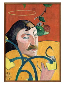 ポール ゴーギャン 自画像 A3 サイズ ポスター アート おしゃれ 絵画 インテリア 北欧 イラスト マット紙 艶消し アートパネル 額 フレーム デザイン 壁掛け ギフト 新築祝い ディスプレイ 速