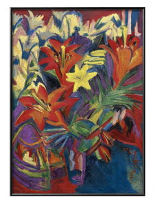 �G�����X�g ���[�g���B�q �L���q�i�[ Still Life with Lilies A3 �T�C�Y �|�X�^�[ �A�[�g ������� �G�� �C���e���A �k�� �C���X�g �}�b�g�� ������ �A�[�g�p�l�� �z �t���[�� �f�U�C�� �Ǌ|�� �M�t