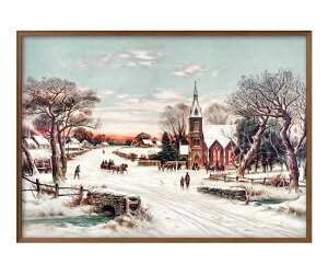 J レイサム クリスマスイブ A3 サイズ ポスター アート おしゃれ 絵画 インテリア 北欧 イラスト マット紙 艶消し アートパネル 額 フレーム デザイン 壁掛け ギフト 新築祝い ディスプレイ 速