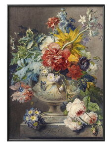 �A���u���W�E�X �{�X�n�[���g Bouquet of Flowers in a Vase A3 �T�C�Y �|�X�^�[ �A�[�g ������� �G�� �C���e���A �k�� �C���X�g �}�b�g�� ������ �A�[�g�p�l�� �z �t���[�� �f�U�C�� �Ǌ|�� �M�t�g 