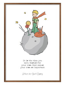 サン=テグジュペリ 星の王子さま A3 サイズ ポスター アート おしゃれ 絵画 インテリア 北欧 イラスト マット紙 艶消し アートパネル 額 フレーム デザイン 壁掛け ギフト 新築祝い ディスプ