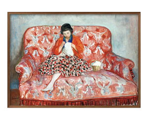 A oXN Girl Sewing on a Sofa A3 TCY |X^[ A[g  G CeA k CXg }bg  A[gpl z t[ fUC Ǌ| Mtg Vzj fBXv