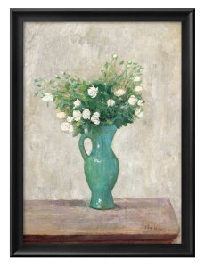 タデウシュ マコウスキー Bouquet in a green flower-vase A3 サイズ ポスター アート おしゃれ 絵画 インテリア 北欧 イラスト マット紙 艶消し アートパネル 額 フレーム デザイン 壁掛け ギフト 新築