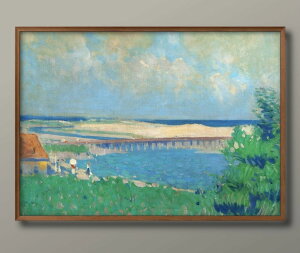 ���{�� �v�����X�g�� �v�\�� Beach Scene A3 �T�C�Y �|�X�^�[ �A�[�g ������� �G�� �C���e���A �k�� �C���X�g �}�b�g�� ������ �A�[�g�p�l�� �z �t���[�� �f�U�C�� �Ǌ|�� �M�t�g �V�z�j�� �f�B