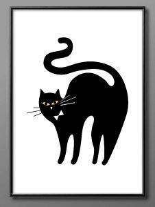 猫 ネコ ビンテージ A3 サイズ ポスター アート おしゃれ 絵画 インテリア 北欧 イラスト マット紙 艶消し アートパネル 額 フレーム デザイン 壁掛け ギフト 新築祝い ディスプレイ 速達 送料