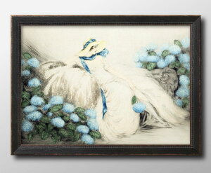 C CJ[ Lady with Blue Flowers A3 TCY |X^[ A[g  G CeA k CXg }bg  A[gpl z t[ fUC Ǌ| Mtg Vzj fBXv