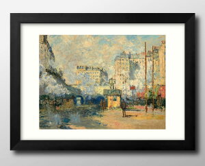 N[h l Exterior of the Station Saint-Lazare, Sun Effect A3 TCY |X^[ A[g  G CeA k CXg }bg  A[gpl z t[ fUC Ǌ| Mtg V