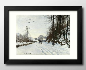 N[h l La Route de la ferme Saint-Sim?on en Hiver A3 TCY |X^[ A[g  G CeA k CXg }bg  A[gpl z t[ fUC Ǌ| Mtg Vzj