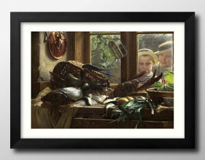 �J�[�� �n�C�����b�q �u���b�z Still Life With Fish A3 �T�C�Y �|�X�^�[ �A�[�g ������� �G�� �C���e���A �k�� �C���X�g �}�b�g�� ������ �A�[�g�p�l�� �z �t���[�� �f�U�C�� �Ǌ|�� �M�t�g �V�z�j