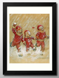 �E�B���R�b�N �X�~�X Children Playing in the Snow A3 �T�C�Y �|�X�^�[ �A�[�g ������� �G�� �C���e���A �k�� �C���X�g �}�b�g�� ������ �A�[�g�p�l�� �z �t���[�� �f�U�C�� �Ǌ|�� �M�t�g �V�z�j�� 