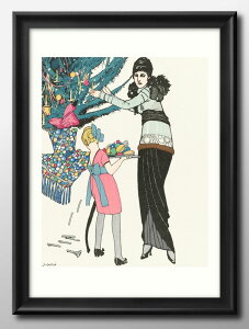 クリスマス ビンテージイラスト A3 サイズ ポスター アート おしゃれ 絵画 インテリア 北欧 イラスト マット紙 艶消し アートパネル 額 フレーム デザイン 壁掛け ギフト 新築祝い ディスプレ