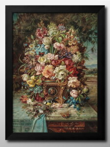 �n���X �U�b�J Blumenstillleben mit Blaumeise A3 �T�C�Y �|�X�^�[ �A�[�g ������� �G�� �C���e���A �k�� �C���X�g �}�b�g�� ������ �A�[�g�p�l�� �z �t���[�� �f�U�C�� �Ǌ|�� �M�t�g �V�z�j�� �f�B