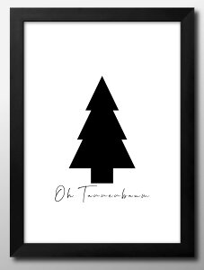 Xmas クリスマス ツリー A3 サイズ ポスター アート おしゃれ 絵画 インテリア 北欧 イラスト マット紙 艶消し アートパネル 額 フレーム デザイン 壁掛け ギフト 新築祝い ディスプレイ 速達