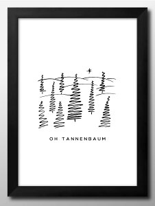 Xmas クリスマス ツリー A3 サイズ ポスター アート おしゃれ 絵画 インテリア 北欧 イラスト マット紙 艶消し アートパネル 額 フレーム デザイン 壁掛け ギフト 新築祝い ディスプレイ 速達