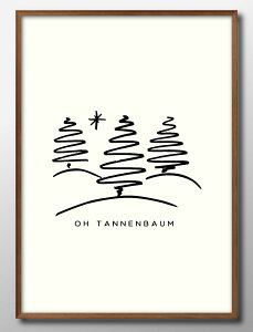 Xmas クリスマス ツリー A3 サイズ ポスター アート おしゃれ 絵画 インテリア 北欧 イラスト マット紙 艶消し アートパネル 額 フレーム デザイン 壁掛け ギフト 新築祝い ディスプレイ 速達